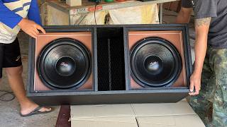 4th order subwoofer box 15 inch test