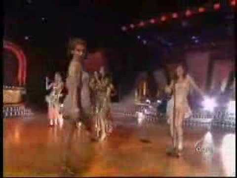 DWTS: Anna Trebunskaya & Jonathan Roberts performing cha cha