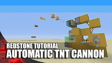 Minecraft: Simple Automatic TNT Cannon!