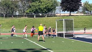 Molly Chazen scores off the penalty corner for Chatham vs Randolph