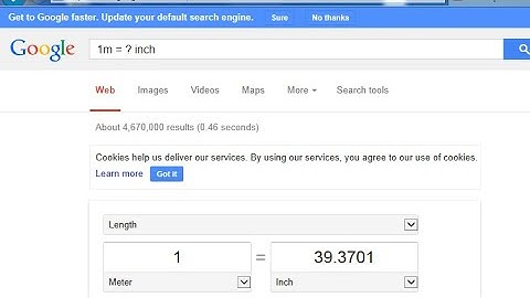 Use Google as a Measurement Unit Converter