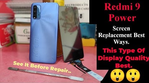 Redmi 9 Power Screen Glass Combo Replacement.