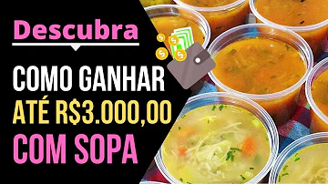 Como fazer sopa congelada para vender?