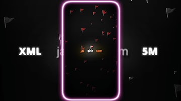 Jai Shree Ram Xml| New Trending Style 💥 Song 🎧 XML File 🎁Alight Motion Video Editing💥 ||  #xml