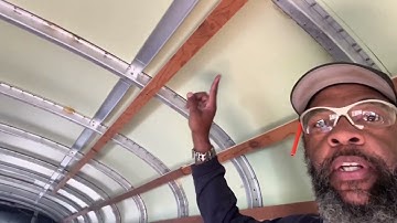 Working on ￼furring ￼strips￼ for the Skoolie #BUSTINOUTSKOOLIE