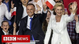 Poland's conservative President Duda re-elected - BBC News