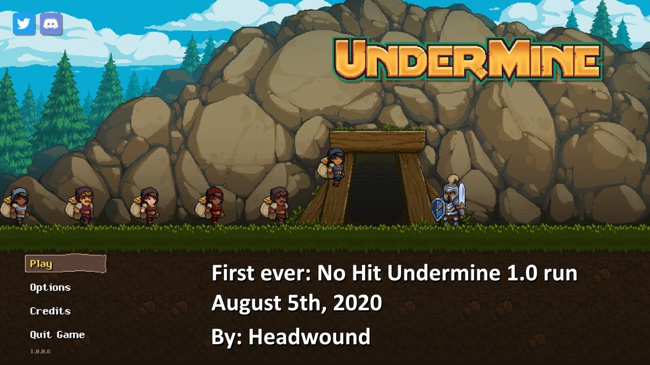 Worlds first - Undermine 1.0 No-Hit run Aug-05-2020