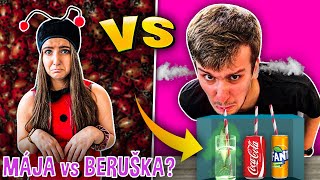 MÁJA vs KOŘEN!😈 KDO NEZVLÁDNE ŠÍLENÉ CHALLENGE A BUDE SMUTNEJ Z PROHRY?!🥺🤪... - *COUPLE VÝZVY*!😱