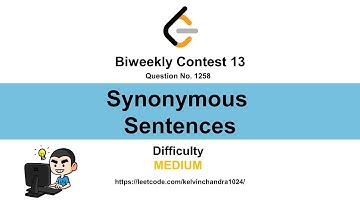 1258 Synonymous Sentences (Biweekly Contest 13)