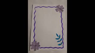 aesthetics paper  border  design✨️ which one do you like the most #drawing #shorts