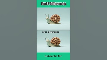 Can You Spot All 3 Snail Differences? Only 1% Can! 👀 #shorts #games #difference #trending