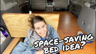 Van Build Vlog: Using TRUNK SPACE in my Toyota Sienna!