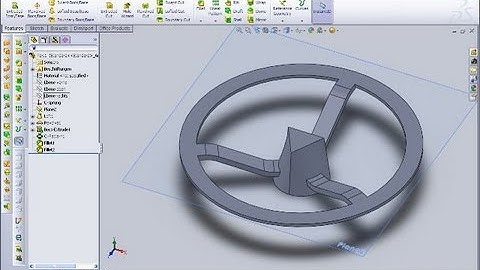 10.4 Lenkrad - SolidWorks 2010/12 Training - Loft - Revolve - Boss extrude - Circular pattern