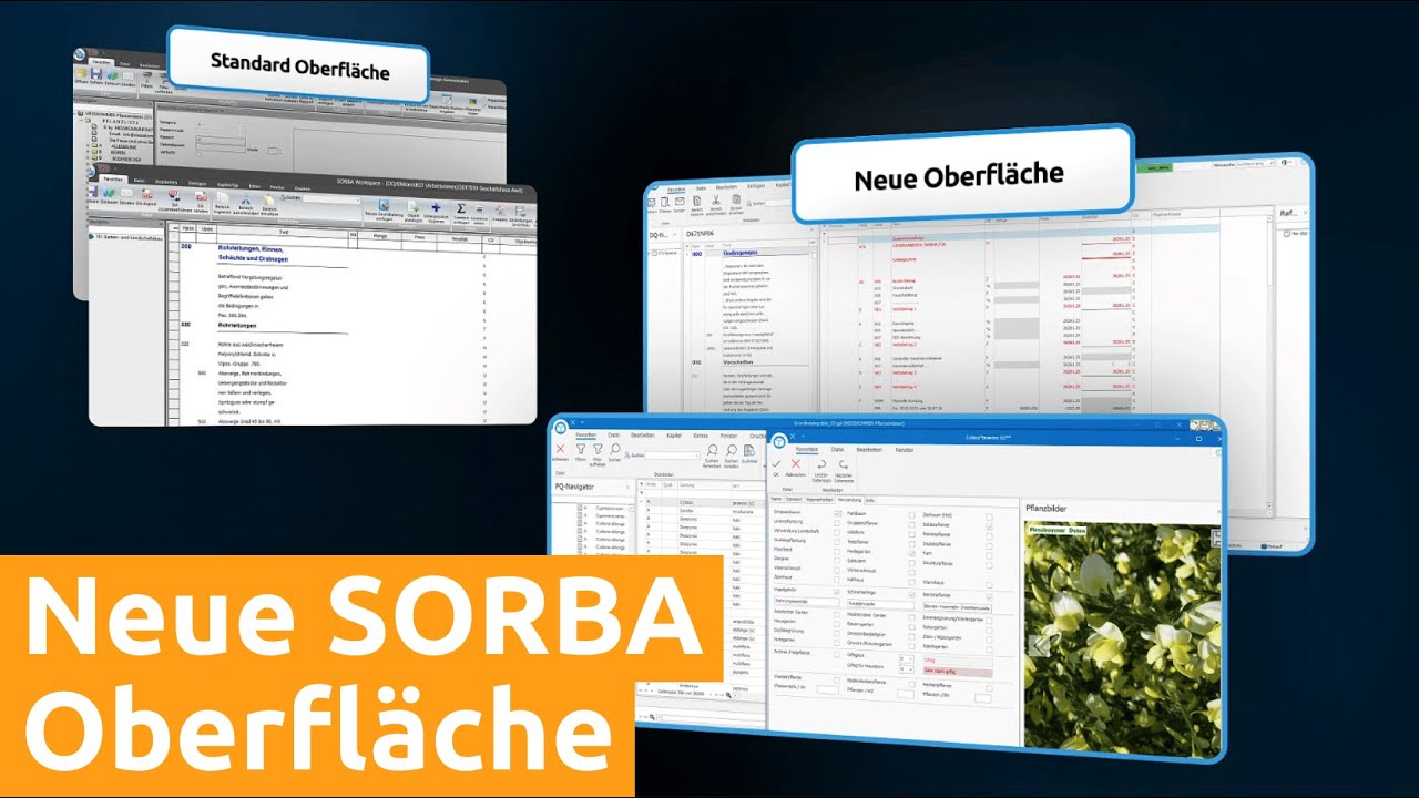 Die moderne SORBA Benutzeroberfläche