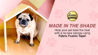 DIY No-Sew Pet Canopy with Fabric Fusion Tape