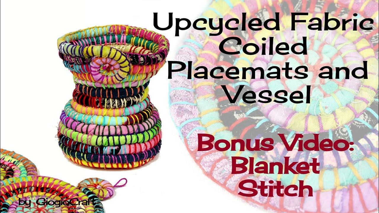 How to Blanket Stitch for Embroidery and Coiled Basket YouTube