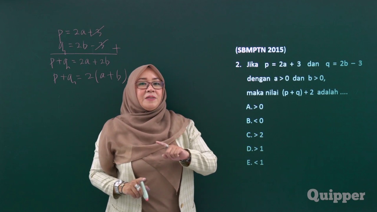 Quipper Video - Aljabar - Persiapan SBMPTN TPA