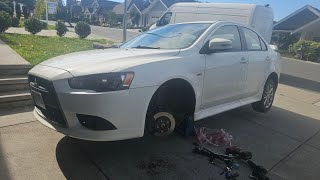 HOW TO REPLACE CONTROL ARM BALL JOINT MITSUBISHI LANCER