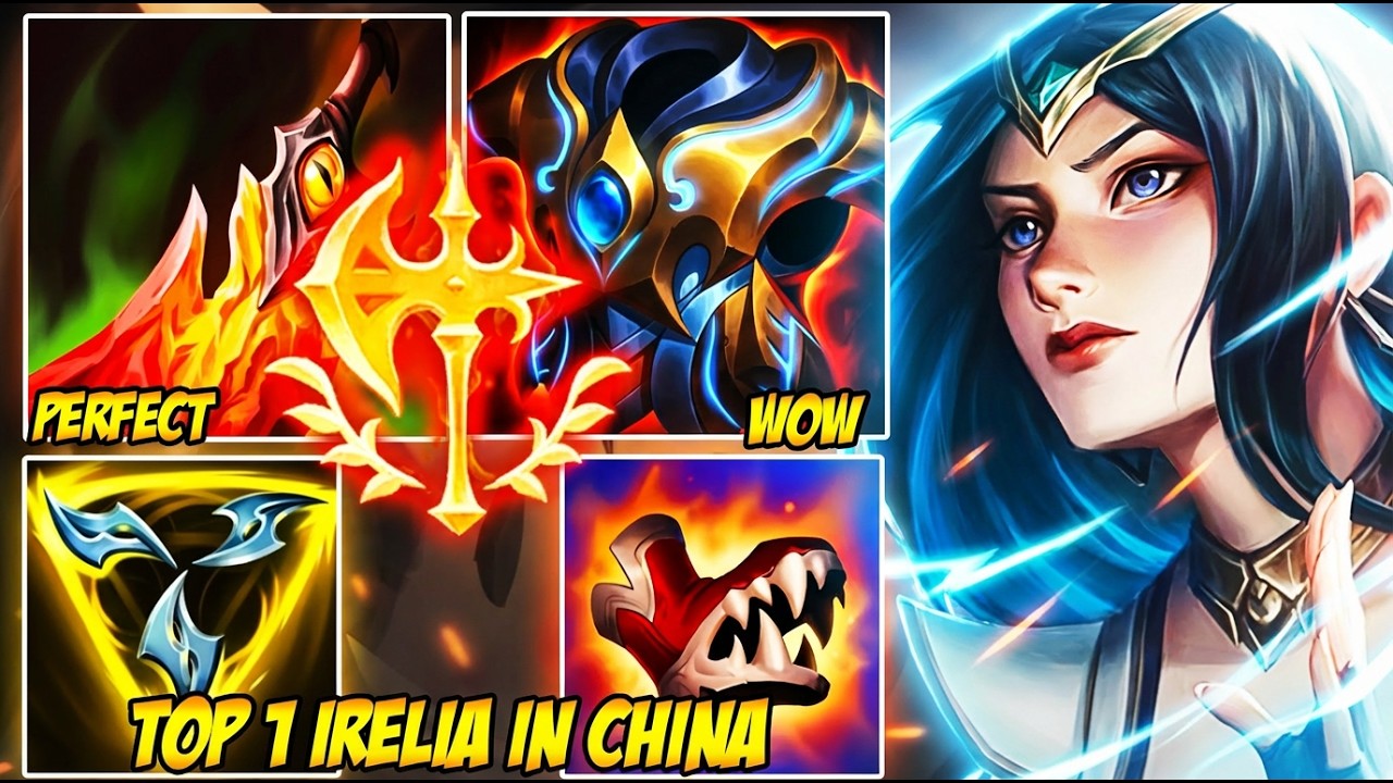 WILD RIFT CHINA TOP 1 IRELIA - WHY THIS CHAMP IS THE TRUE 1V9