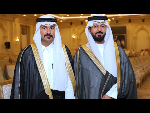 طاروق الشاعرين عوض الجامعي وابراهيم مرشود في حفل زواج الشابين عبدالله وساري دخيل الله الجامعي
