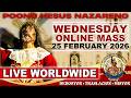 Quiapo Church Live Mass Today • 25 February 2026 • Wednesday of the First Week of LENT