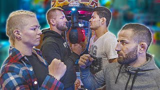 4 Mma Profis Testen, Wer Die Meiste Schlagkraft Hat Ufd Gym Boxautomaten Herausforderung