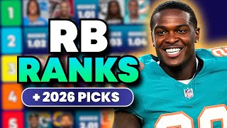 Updated Top-45 Dynasty RBs & Tiers (with 2026 Picks!)