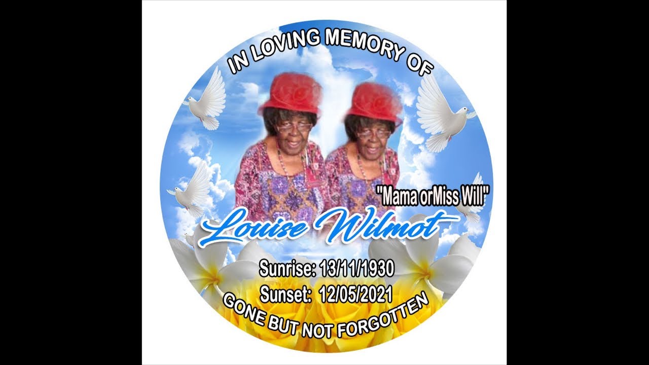 Louise Wilmot Funeral Service YouTube