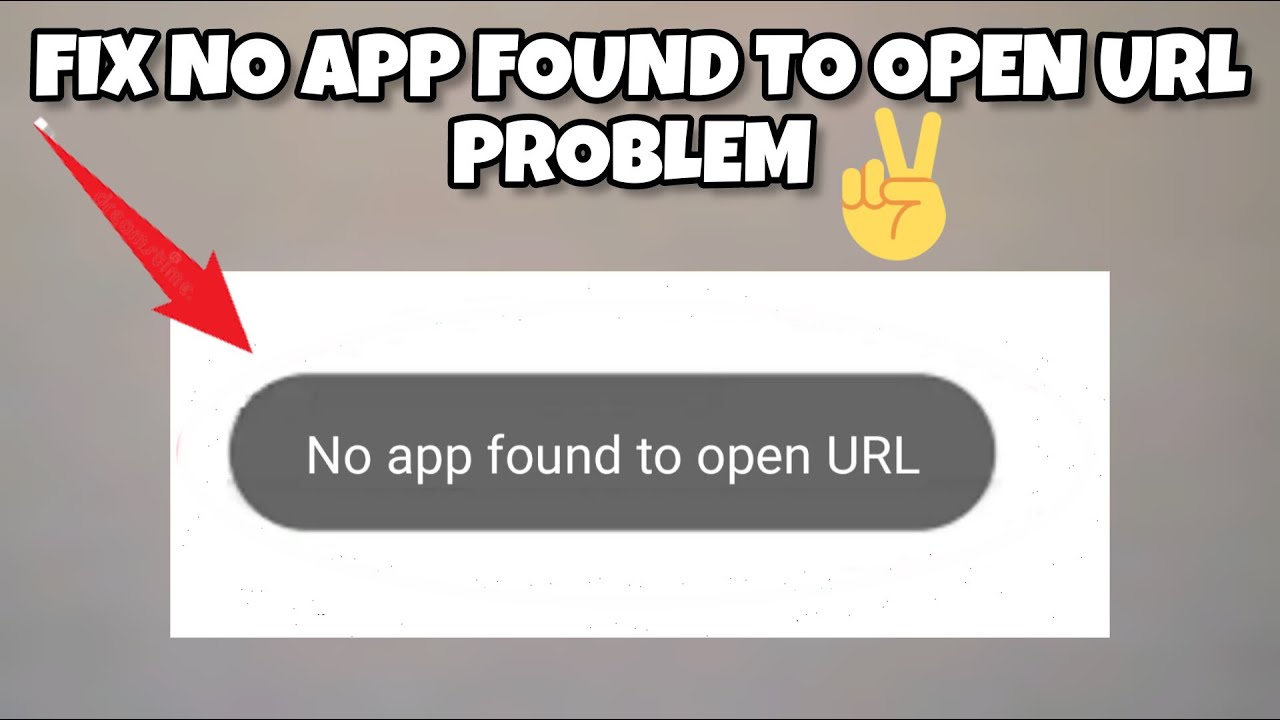 Fix 'No App Found To Open URL' Problem|| TECH SOLUTIONS BAR - YouTube Fix 'No App Found To Open Url' Problem|| Tech Solutions Bar - Youtube