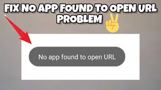 Fix 'No App Found To Open URL' Problem|| TECH SOLUTIONS BAR