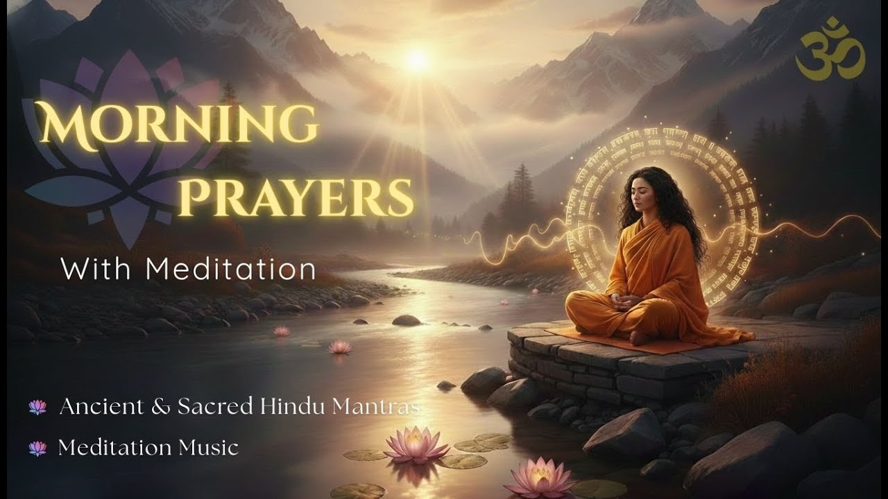 Morning Prayers With Meditation | Sacred Hindu Mantras | Positive Energy
