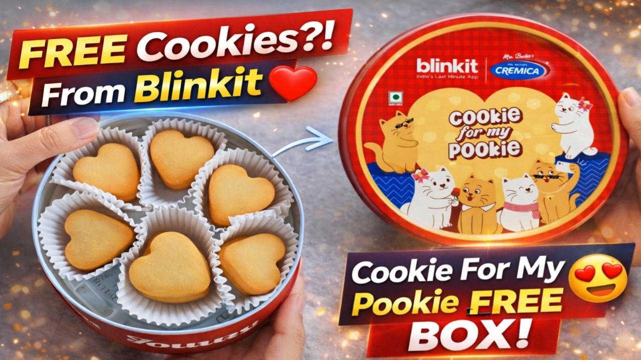 FREE Cookies from Blinkit?! 😍 Cookie For My Pookie Unboxing