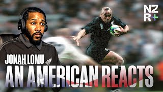 An American Reacts: Jonah Lomu Highlight Reel 😤