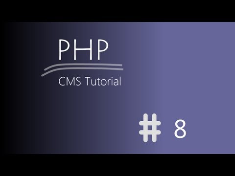 [Tutoriál] PHP CMS - Metody pro objekty #8