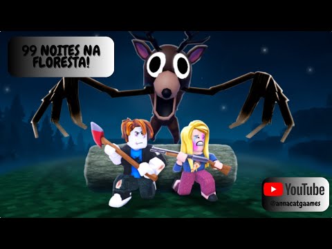 TENTANDO SOBREVIVER 99 NOITES NA FLORESTA!!! (Meu serv bugou!! não é clickbait) - #roblox #99noites