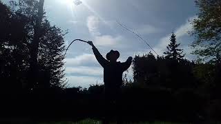 Wild Western Man Whip Cracking