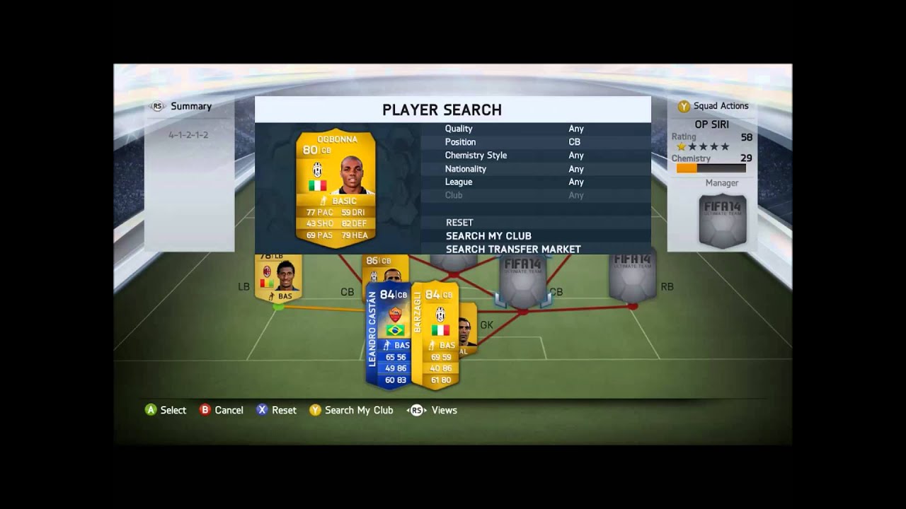 Fifa 14 Ultimate Team Squad Builder 3 - OP Cheap Serie A