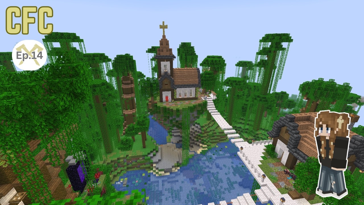 I Built A Floating Church Ep 14 | Crafting for Christ Season 6 | Minecraft Survival Series
