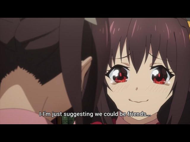 Yunyun desperately wants friends | Kono Subarashii Sekai ni Bakuen wo! class=