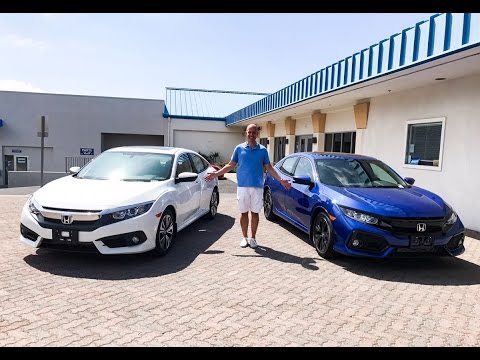 Review 2017 Honda Civic Hatchback Vs Sedan As Difficult A Choice As You Ll Ever Make