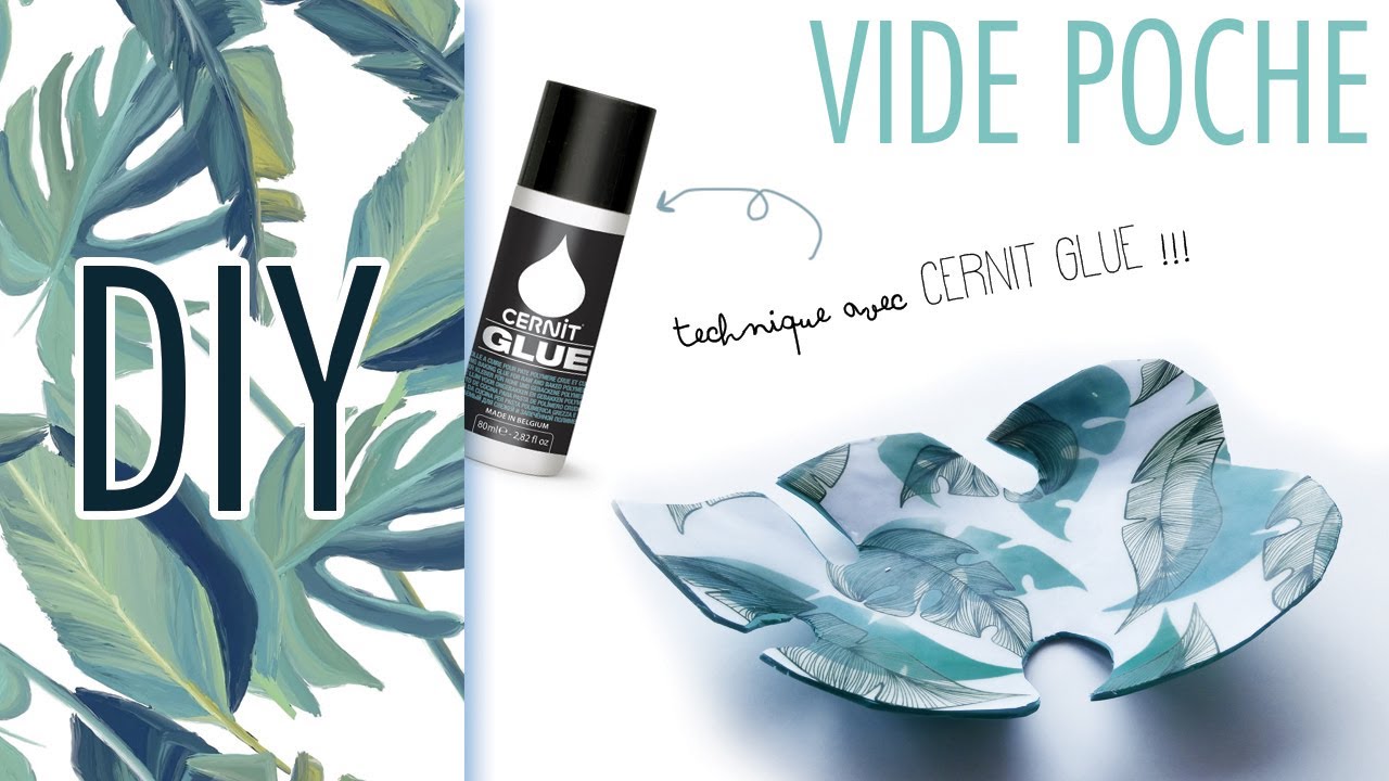TUTO/ Mon vide poche tropical! Technique Cernit GLUE + pâte polymère.