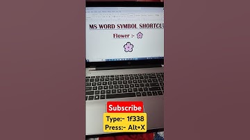 Flower🌺 Symbol Shortcut In MS Word#magic #tricks#symboltricks #symbol#viralshorts #trending