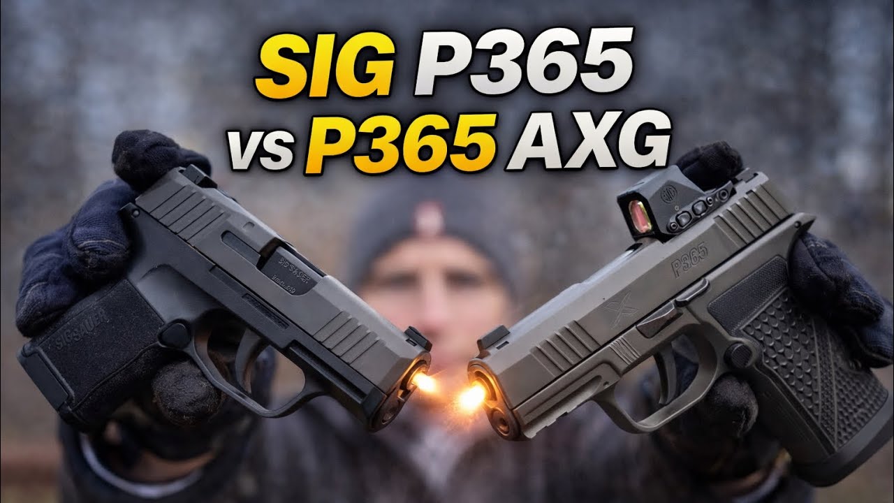 SIG P365 против P365 AXG 9mm — лучший пистолет для повседневного ношения?