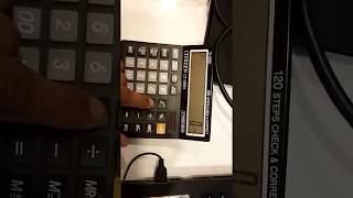 How to Turn Off Citizen CT-555N Calculator