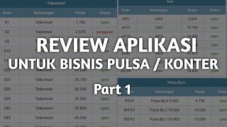 REVIEW || APLIKASI JUAL PULSA / KONTER PART 1 screenshot 1