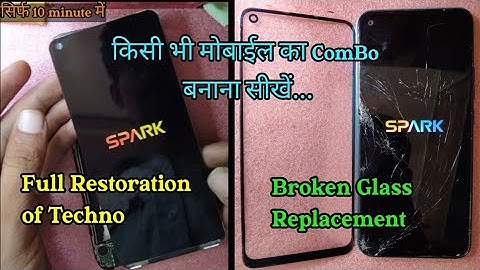 Techno spark 5 Pro Broken Glass Replacement/Techno mobile repair