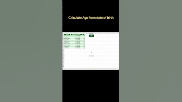 Calculate Age Automatically in Excel with VBA ⚡ | Stop Doing It Manually!  #shortsvideo