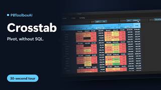 Crosstab for PowerBuilder – Pivot, without SQL | PBToolboxAI