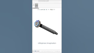 External Hex Head Drilling Screw |@Engineer.Imagination| #shorts #solidworks #model  #viralshorts