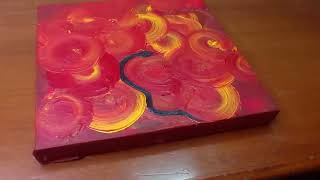 Unleashing Creativity with Swirl Painting Technique Tutorial .a snake in colourful circles world.